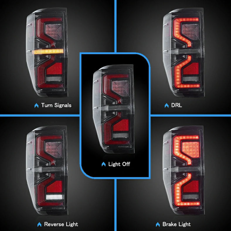 Ford Ranger P375 VLAND LED Tail Lights III For Ford Ranger T6/P375 2012-2022 — VLAND Factory
