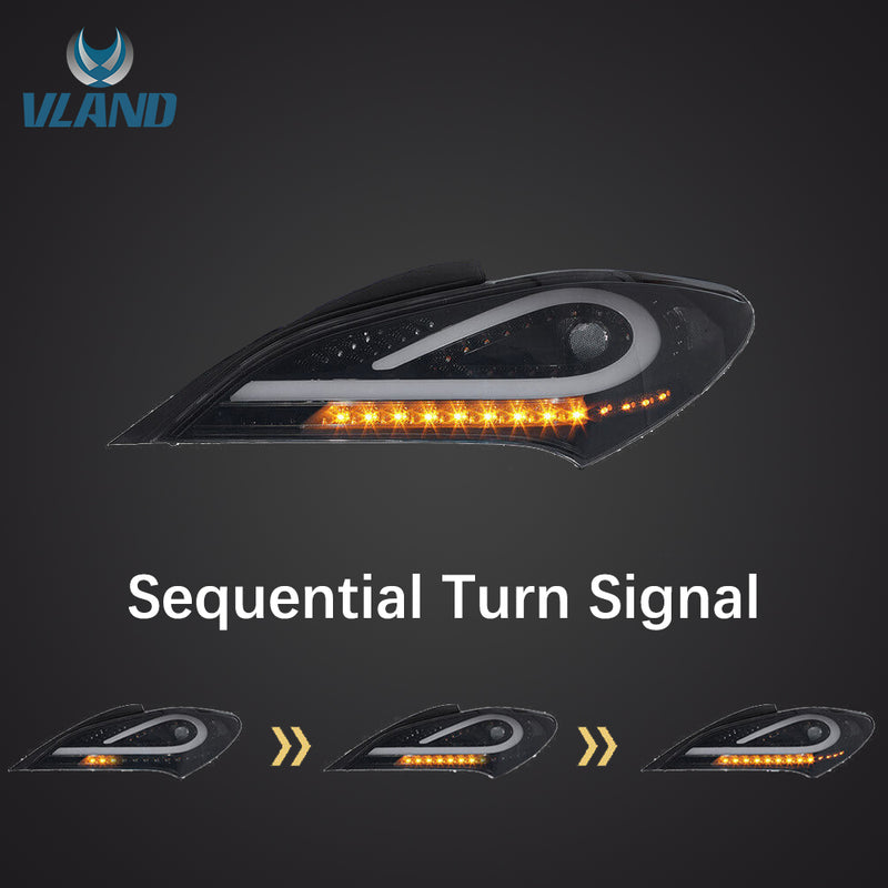 Światła tylne VLAND Full LED do Hyundai Genesis Coupe/Rohens Coupe 2009-2016