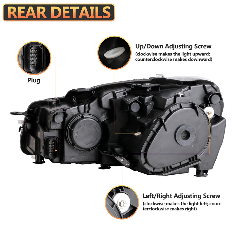 VLAND Dual Beam Head Light For Golf 6 / MK6 2008-2014