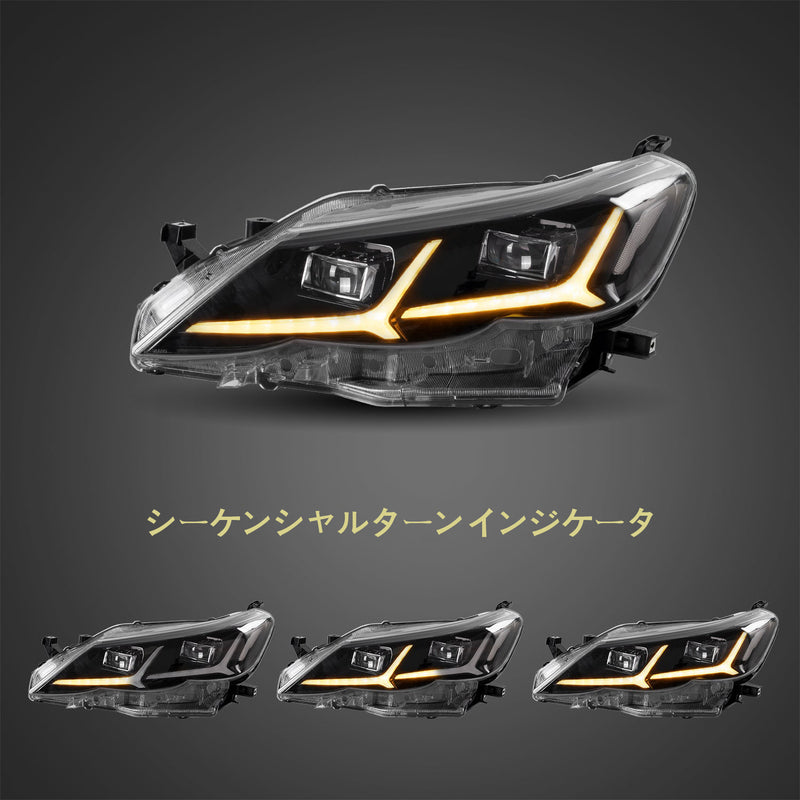 Vland pour Toyota Reiz Mark X 2010-2013 phares à LED complets avec indicateur séquentiel