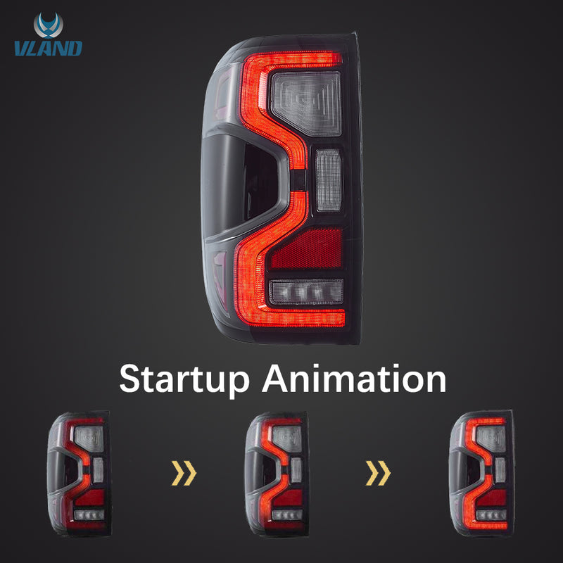 VLAND Full LED Tail Lights for Ford Ranger T6.2 2nd Gen 2022-UP