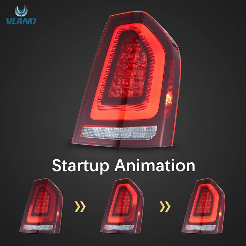 VLAND Full LED Tail Lights for Chrysler 300/Lancia Thema 2011-2014 2nd Gen LD