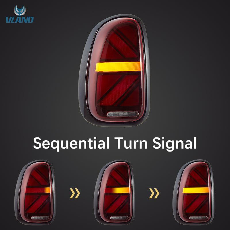 Vland LED Tail Lights II For Mini Cooper Countryman R60 2010-2016 (First Generation) with Start-up Animation