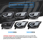 VLAND Full LED Headlights & Full LED Taillights for Ford Mustang 2010-2012 5th Gen