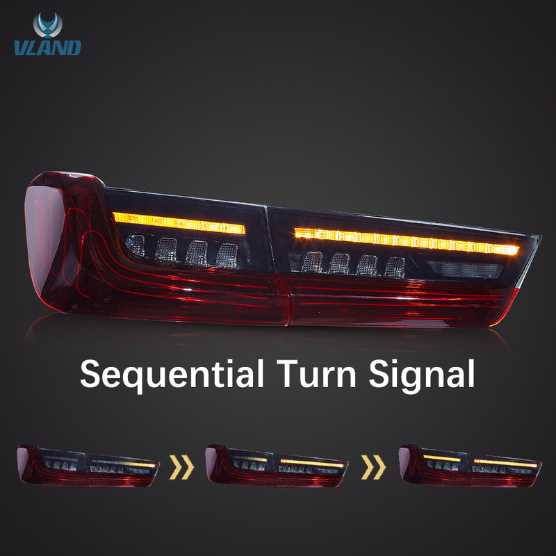 VLAND Full LED Laser Tail Lights for BMW 3 Series G20 Sedan 2019-2022 7th Gen (Seventh generation)