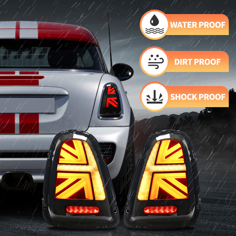 Vland LED Tail Lights For Mini Cooper R-Series 2007-2013 2nd Gen w/ Sequential Indicator