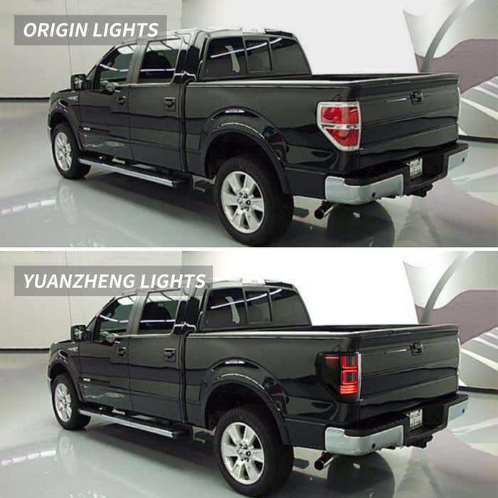 Vland Full LED Tail Lights For Ford F150 2009-2014 with Sequential Indicator