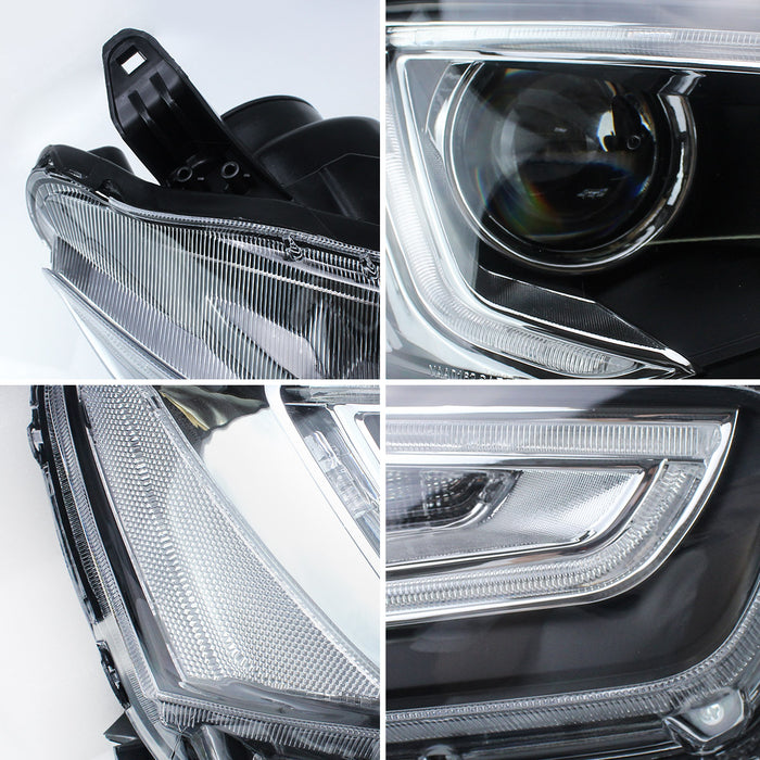 VLAND Demon Eye Projector Headlights LED Tail Lights Combo For Mitsubishi Lancer EVO X 2008-2018
