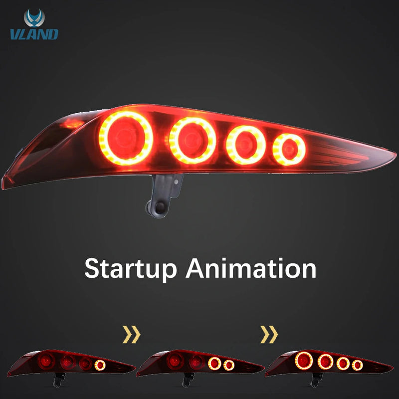 VLAND Full LED Tail Lights for Toyota GR Supra 2019-Present 5th Gen (Fifth Generation, Model Code J29/DB A90/A91) Heritage Edition Style Amber Turn Signal