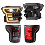 VLAND Full LED Headlights and Tail Lights For Ford F150 2015-2017