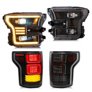 VLAND Full LED Headlights and Tail Lights For Ford F150 2015-2017