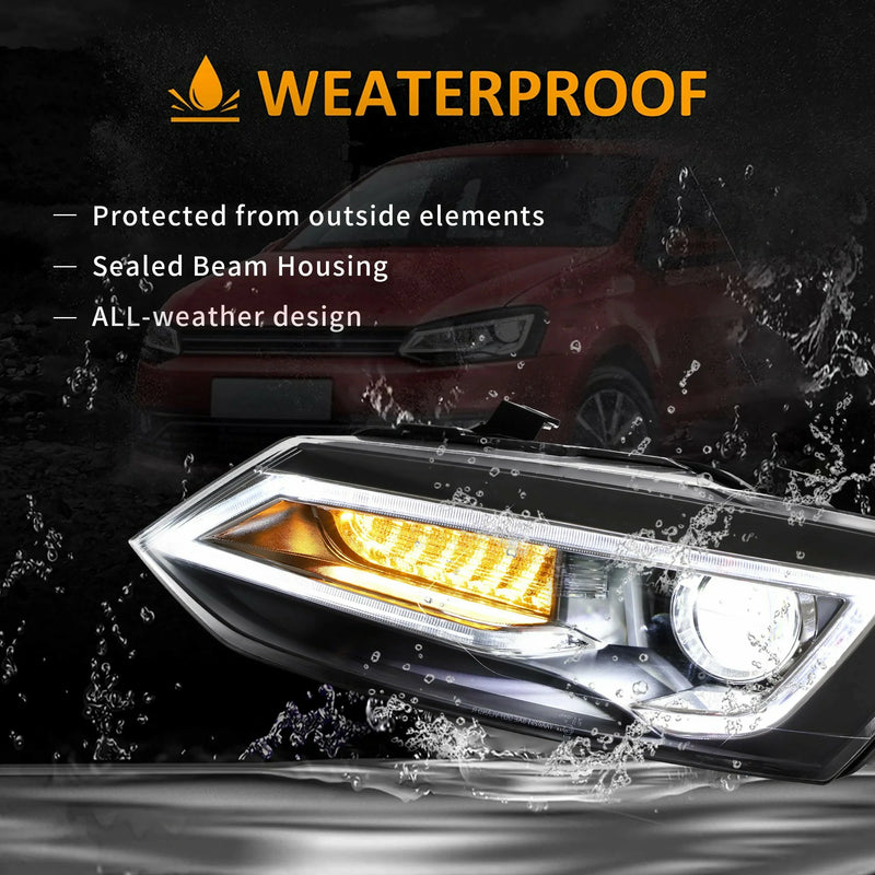VLAND Dual Beam LED Headlights for Polo/Polo GTI 2011-2017
