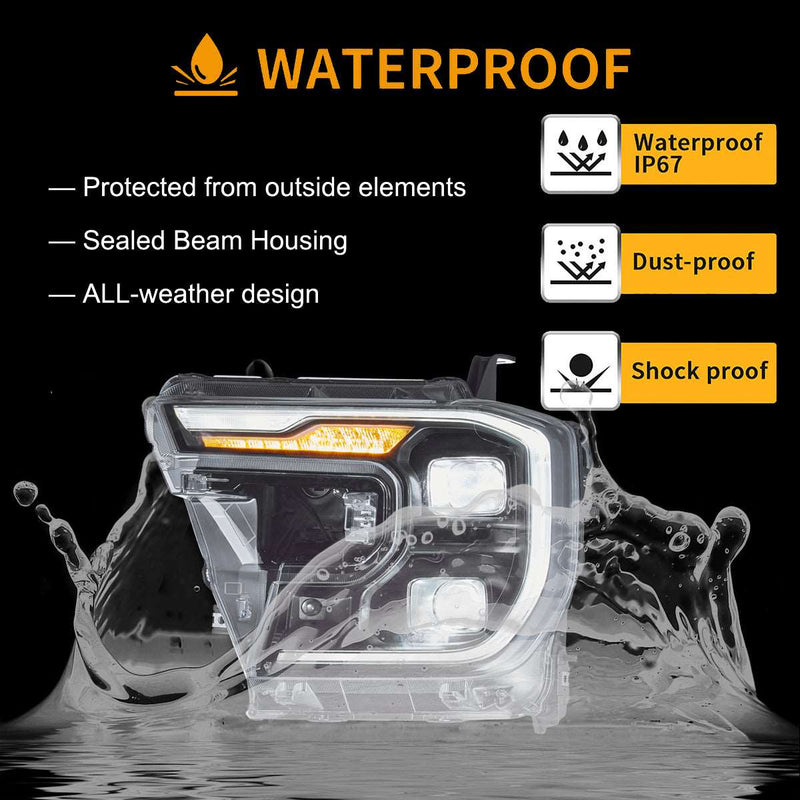 (Pre-sale) VLAND Full LED Headlights for Ford Ranger T6 2022-UP 2nd Gen P703