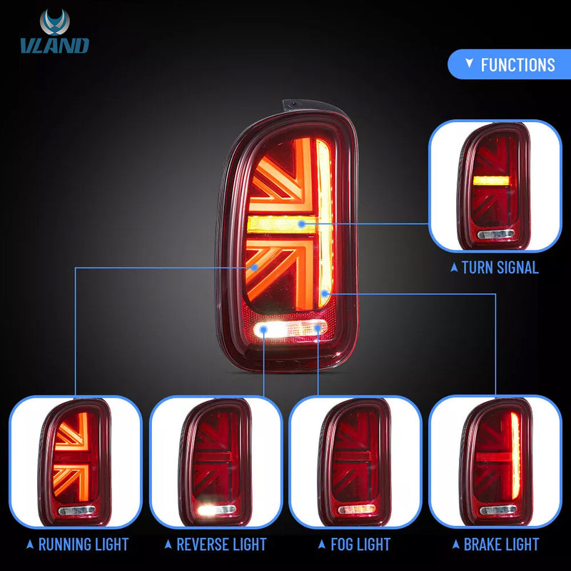 Vland LED Tail Lights For Mini Clubman R55 2007-2013 1st Gen