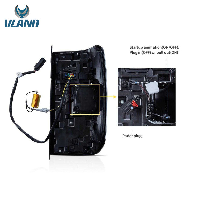 VLAND Full LED Tail Lights for Ford Ranger T6.2 2nd Gen 2022-UP