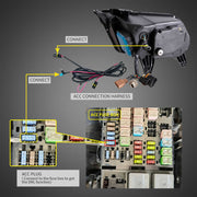 VLAND Full LED Headlights & 7-Modes Switchable Full LED Taillights for Ford Mustang 2010-2012 5th Gen