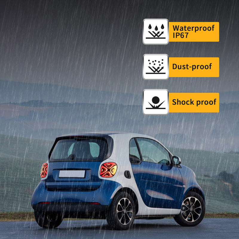 VLAND Full LED Tail Lights For Mercedez Benz Smart 453 Fortwo/Forfour 2015-2019