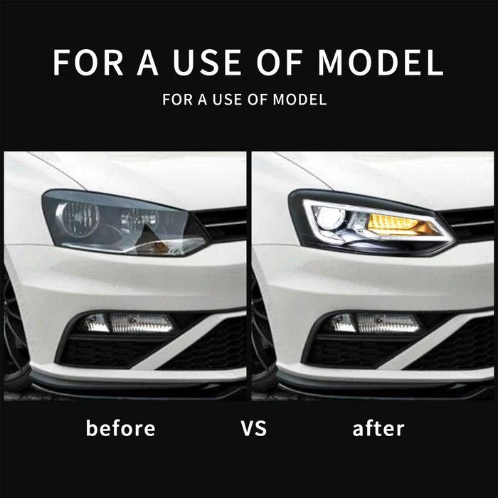 Fari LED VLAND Dual Beam Volkswagen Polo 2011-2017