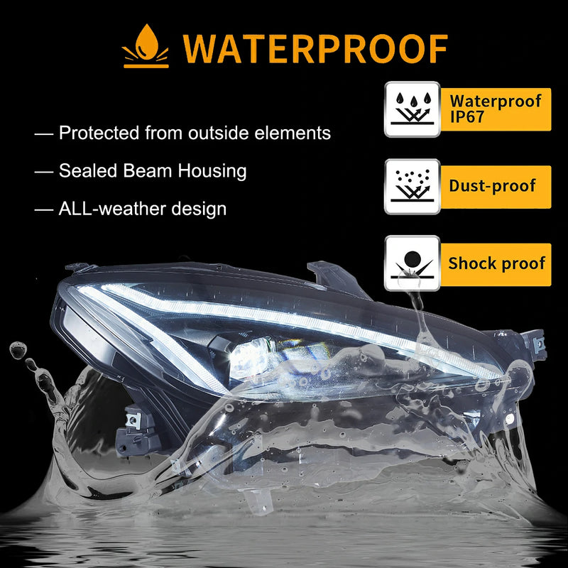 VLAND Full LED Dual Beam Projector Headlights for Toyota GR86 2021-2024 ZN8 2nd Gen / Subaru BRZ 2021-2024 ZD8 2n Gen