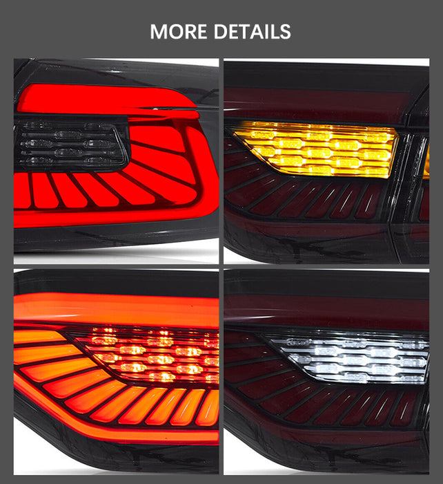 VLAND Full LED Tail Lights for Toyota Corolla 2019-UP 12th Gen Trunk Light w/ Sequential Turn Signals Start-up Animation