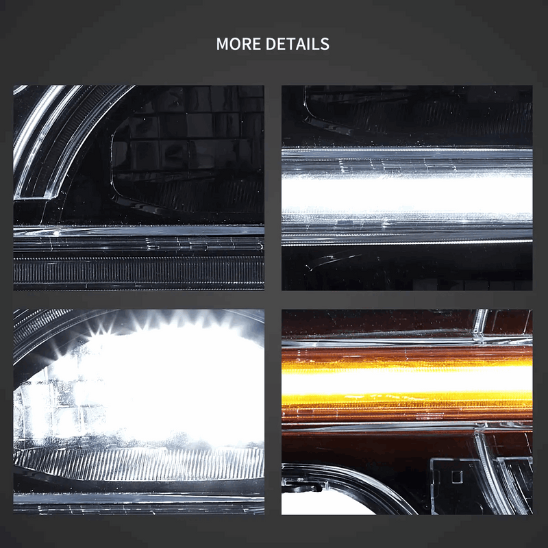 VLAND Full LED Headlights for Ford Bronco 2021-2023 6th Gen (U725)