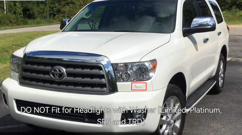 VLAND LED Headlights + Smoked LED Tail Lights For Toyota Tundra 2007-2013