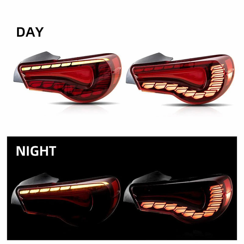 VLAND Dual Beam Projector Headlights + Full LED Tail Lights for Toyota 86 12-20 Subaru BRZ 13-20 Scion FR-S 13-20