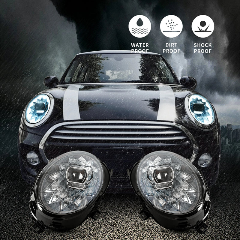 VLAND LED Headlights For Mini Cooper F56 2014-2023 DRL With Animation Function