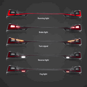 VLAND LED Taillights for Lexus IS 250 200t 300h 350 F Sport 2014-2020 3th Gen w/ Startup Animation Sequential Turns