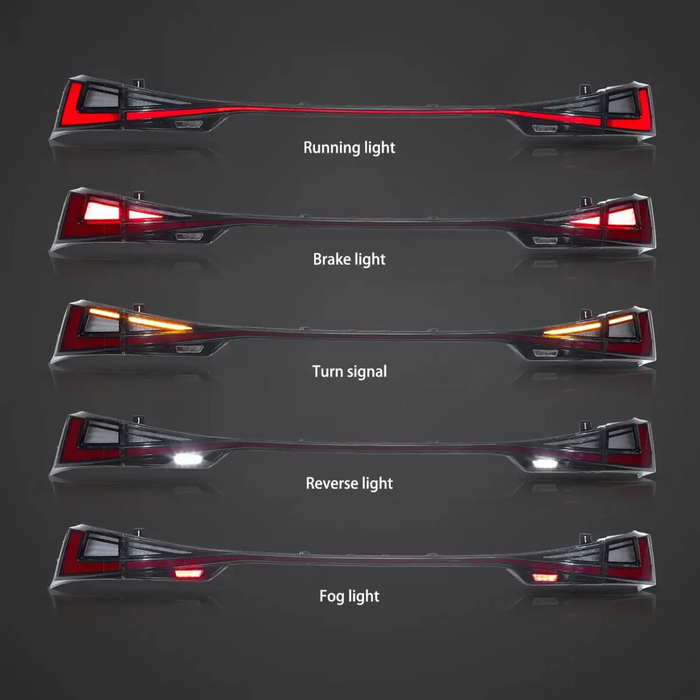 VLAND LED Taillights for Lexus IS 250 200t 300h 350 F Sport 2014-2020 3th Gen w/ Startup Animation Sequential Turns