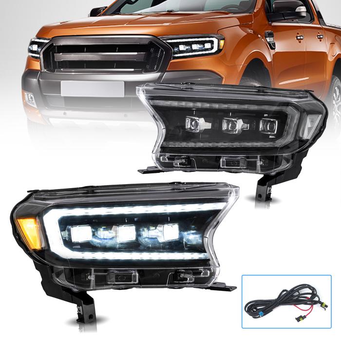 VLAND LED Matrix Projector Headlights Ford Ranger 2015-2021  (For International Version)
