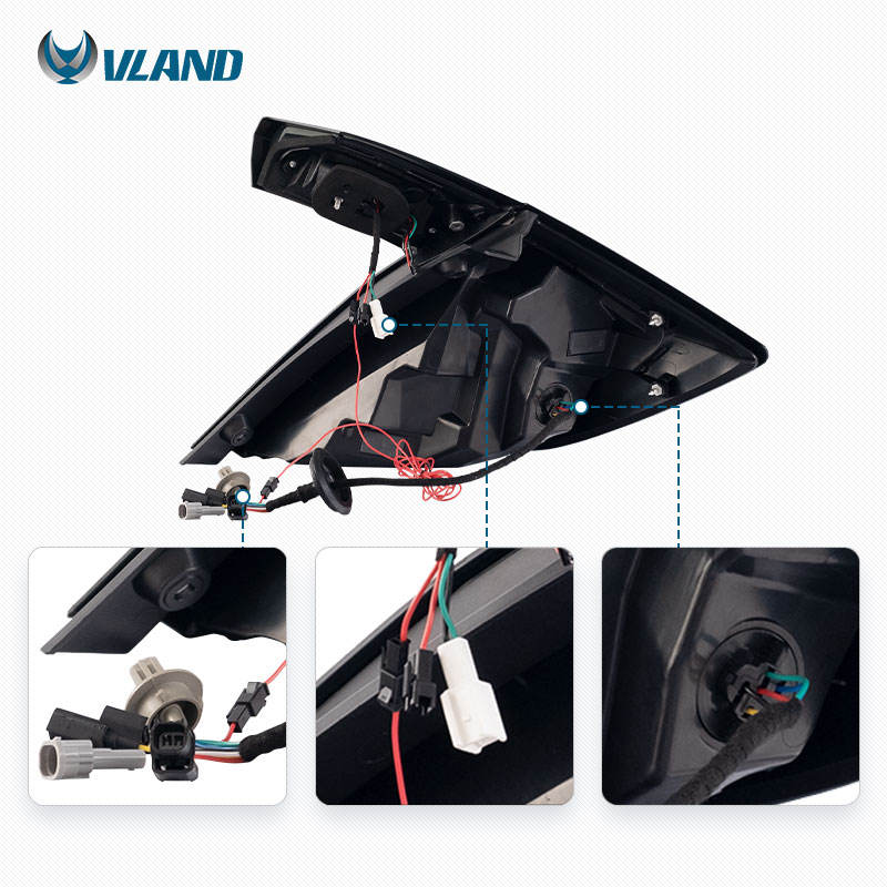 VLAND Full LED Headlights + Tail Lights for Honda Civic Hatchback 2016-2021 [Not fit Type R]