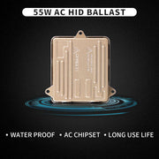 VLAND 2PCs D2H Xenon Headlight Bulbs Conversion HID KIT with Ballast 12V 35W 6000K VLAND Factory