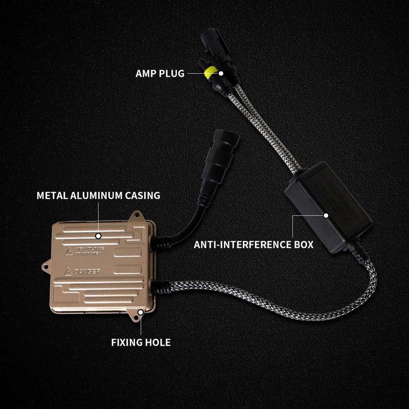 VLAND 2PCs D2H Xenon Headlight Bulbs Conversion HID KIT with Ballast 12V 35W 6000K VLAND Factory