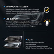 VLAND Dual Beam Headlights For Volkswagen VW Jetta / Sagitar (NOT GLI) 2011-2018 VLAND Factory