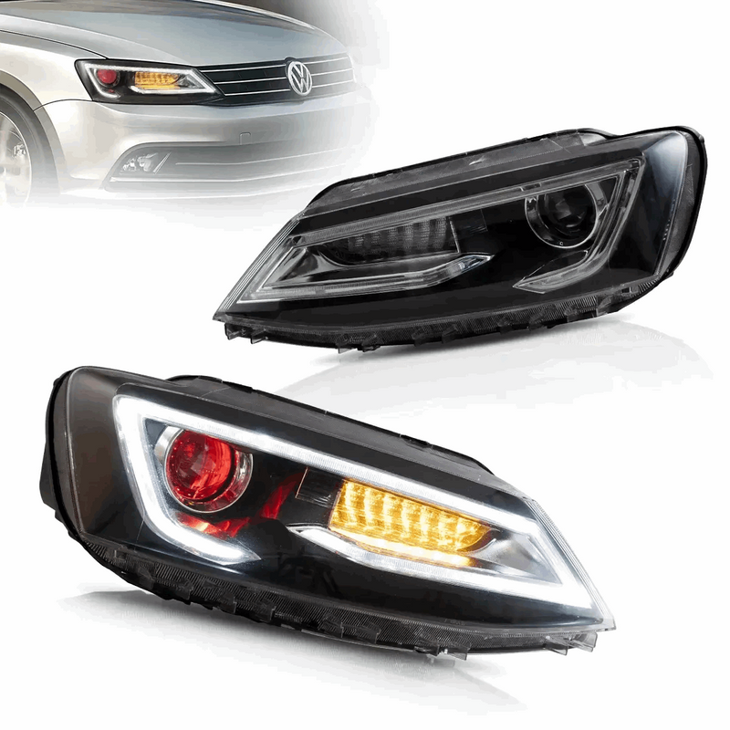 VLAND Dual Beam Headlights For Volkswagen VW Jetta / Sagitar (NOT GLI) 2011-2018 VLAND Factory