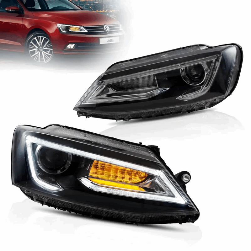 VLAND Dual Beam Headlights For Volkswagen VW Jetta / Sagitar (NOT GLI) 2011-2018 VLAND Factory