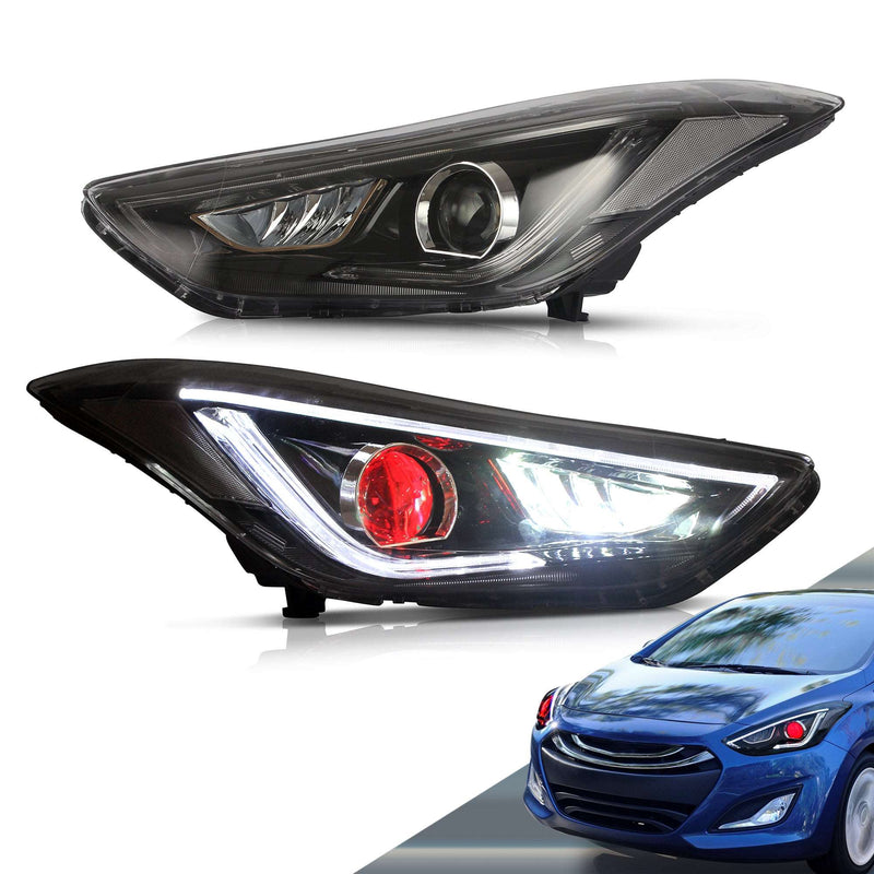 VLAND Dual Beam Projector Headlights For Hyundai Elantra (Avante MD) 2011-2015 VLAND Factory
