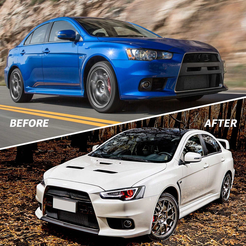 VLAND Dual Beam Projector Headlights for Mitsubishi Lancer EVO X 2008-2020 VLAND Factory