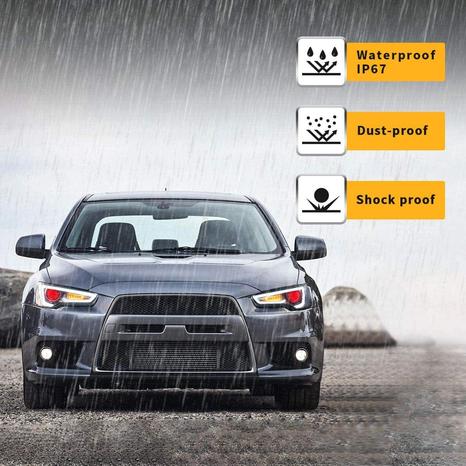 VLAND Dual Beam Projector Headlights for Mitsubishi Lancer EVO X 2008-2020 VLAND Factory