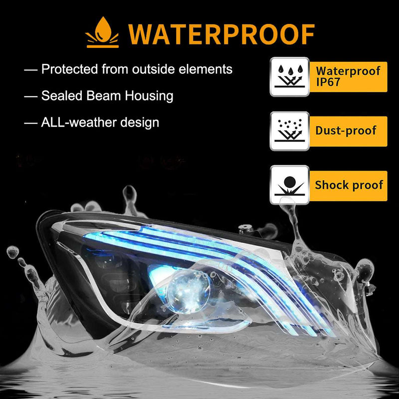 VLAND Full LED Dual Beam Headlights for Mercedes Benz S-Class W222 2014-2017 6th Gen (Sixth generation) VLAND Factory