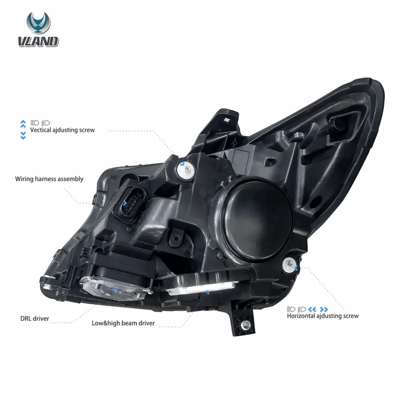 VLAND Full LED Dual Beam Headlights for Mercedes Benz Vito / Metris 2016-2023 (W447 V-Class, Third generation / 3rd Gen) VLAND Factory