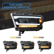 VLAND Full LED Headlights For Ram 1500 2019-2024 VLAND Factory