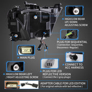 VLAND Full LED Headlights For Ram 1500 2019-2024 VLAND Factory