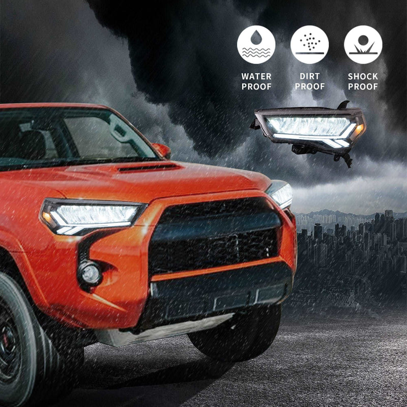 VLAND Full LED Headlights For Toyota 4Runner 2014-2023 5th Gen with Dynamic DRL VLAND Factory