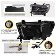 VLAND Full LED Headlights For Toyota Tundra 2007-2013 Sequoia 2008-2017 VLAND Factory