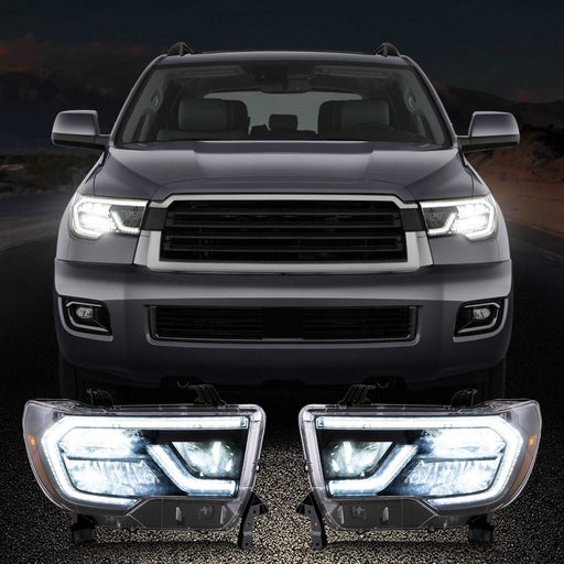 VLAND Full LED Headlights For Toyota Tundra 2007-2013 Sequoia 2008-2017 VLAND Factory