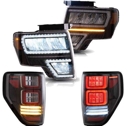 VLAND Full LED Headlights & Tail Lights For Ford F150 Pickup 2009-2014 VLAND Factory