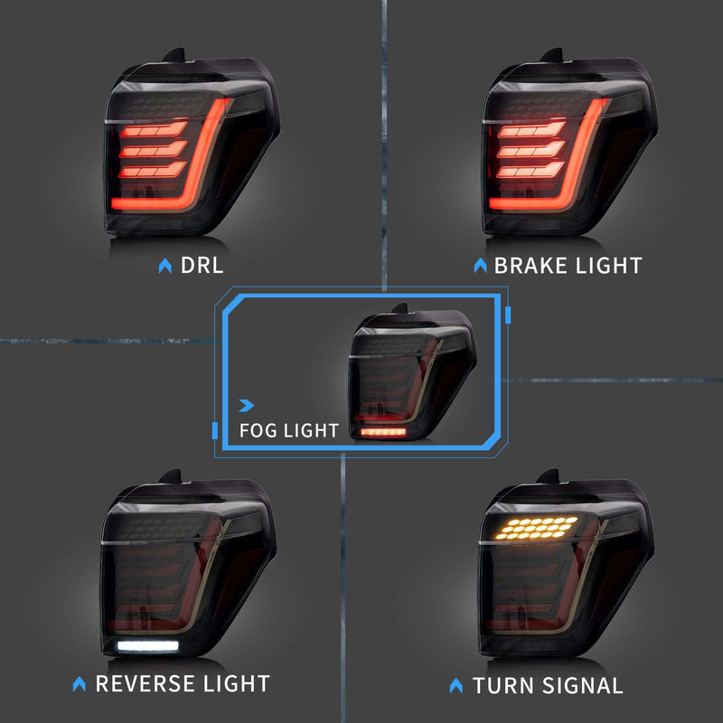 VLAND Full LED Headlights & Tail Lights For Toyota 4Runner 2014-2022 5th Gen VLAND Factory