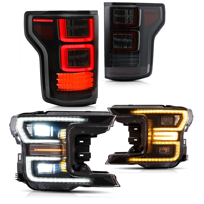 VLAND Full LED Headlights and Tail Lights For Ford F150 2018-2020 VLAND Factory
